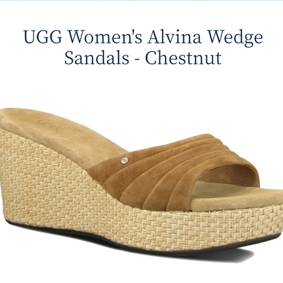 UGG Shoes - UGG Women's Alvina Wedge Sandals Size 10